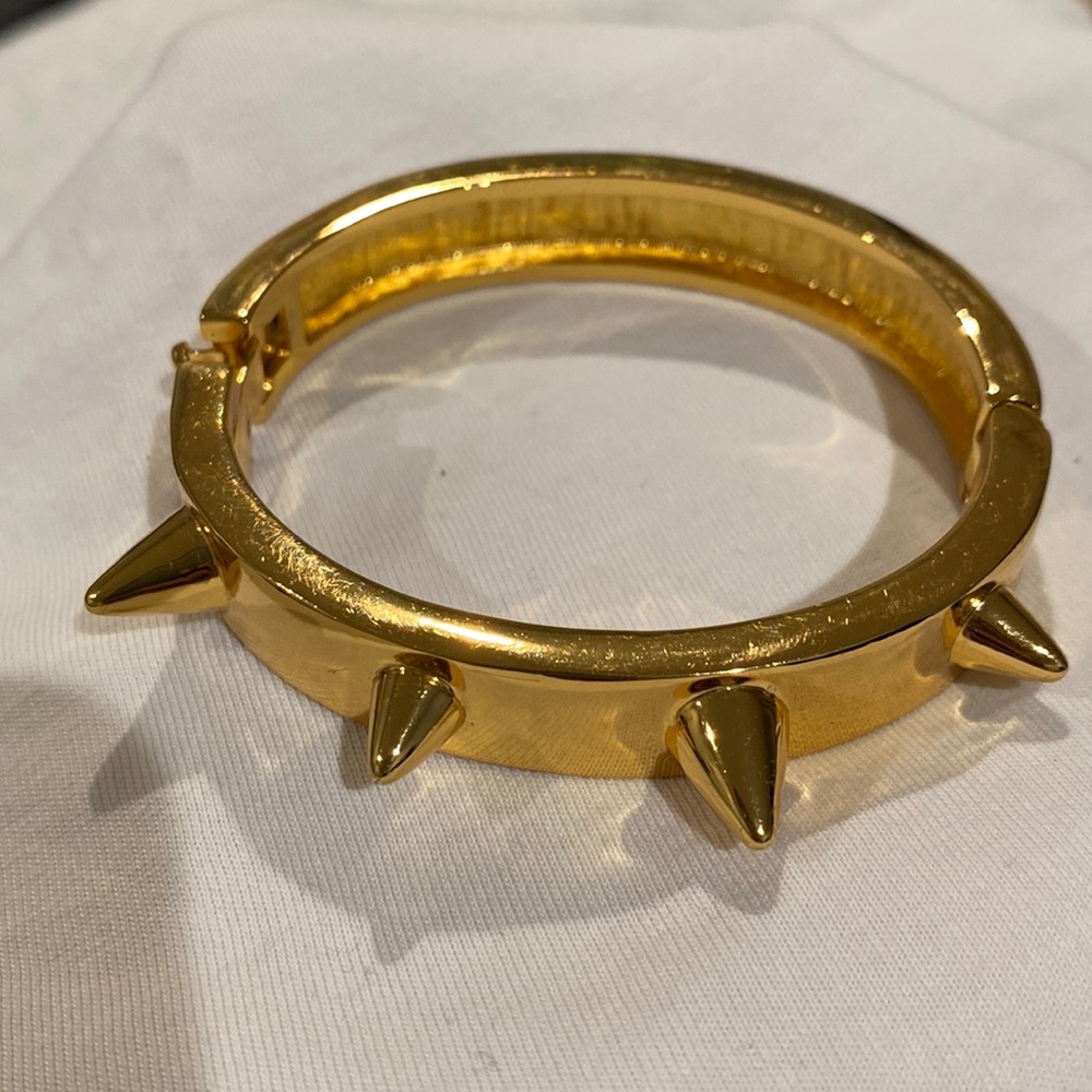 CC Skye Yellow Gold Plated Spike Bracelet